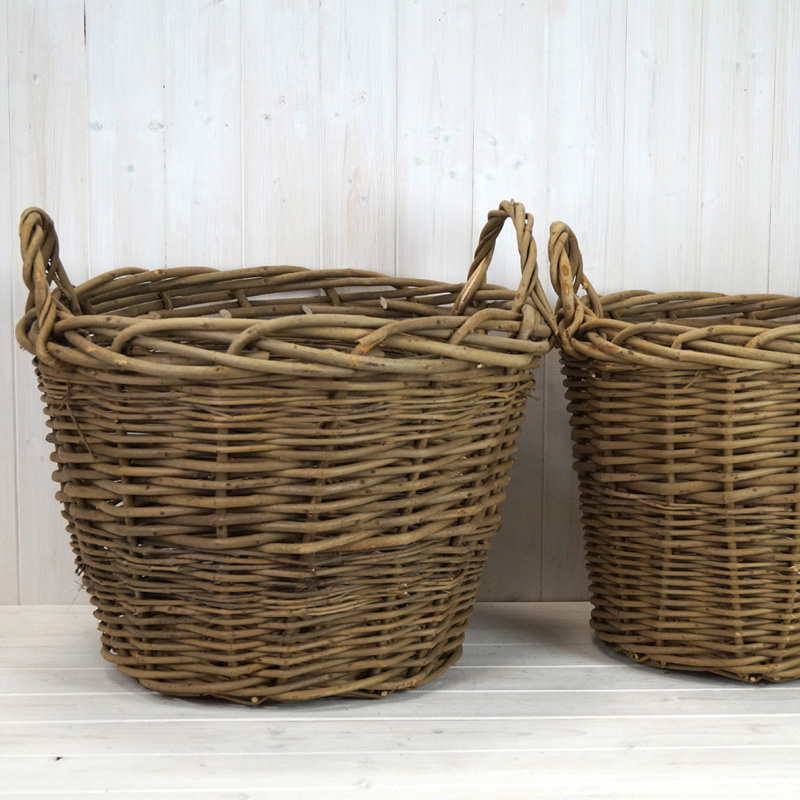 Set of Two Round Heavy Duty Baskets