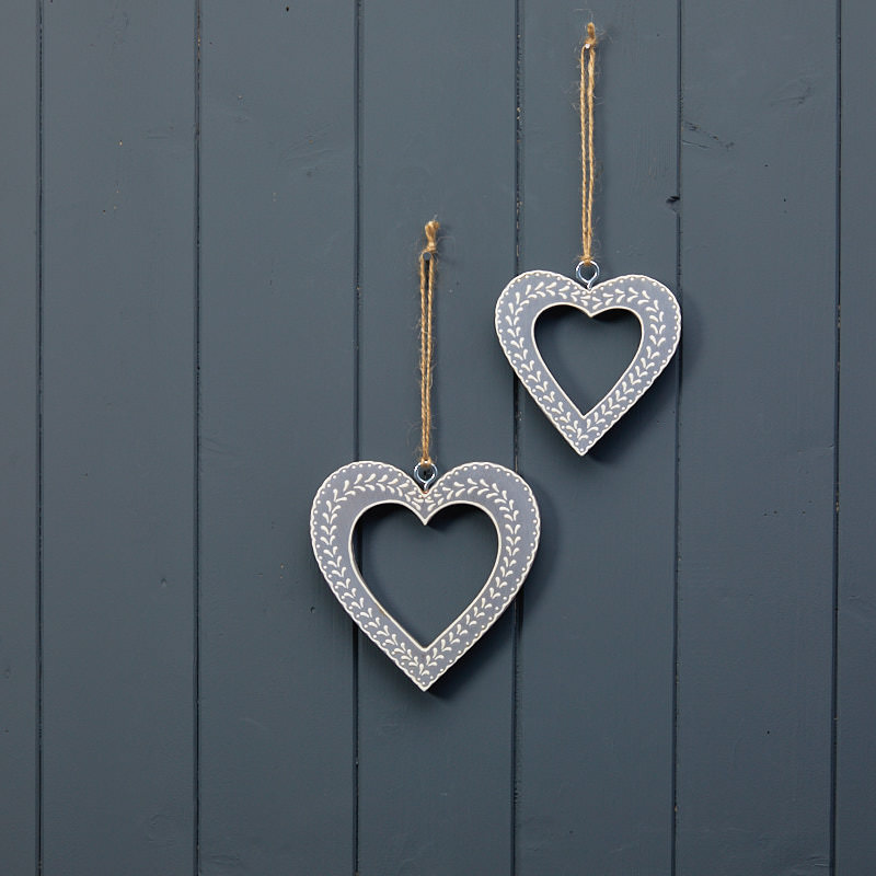 Handpainted Nordic Hearts