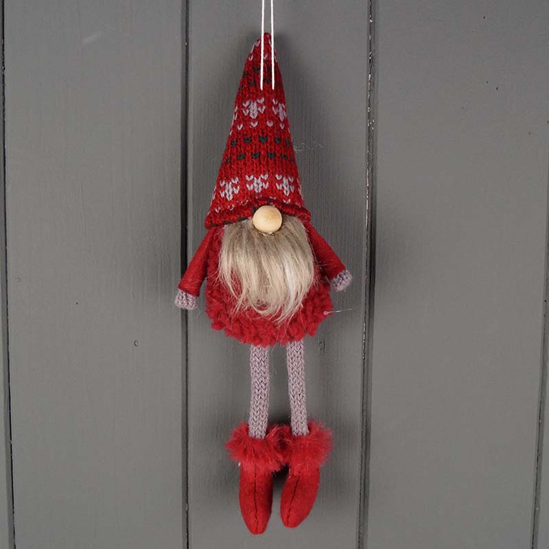 23cm fabric Santa with dangly legs