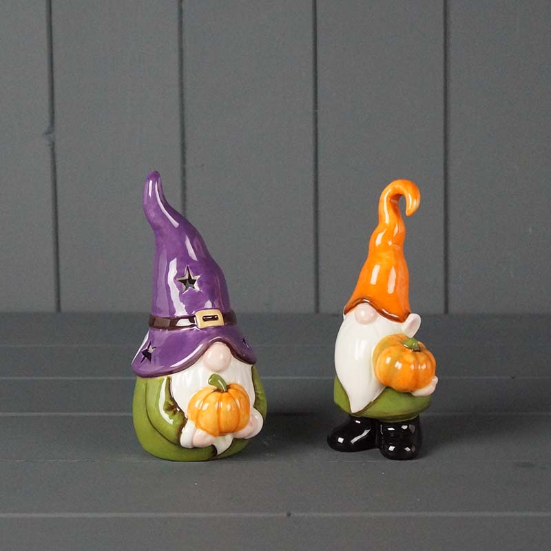 Set of two Autumn Ceramic Gonks