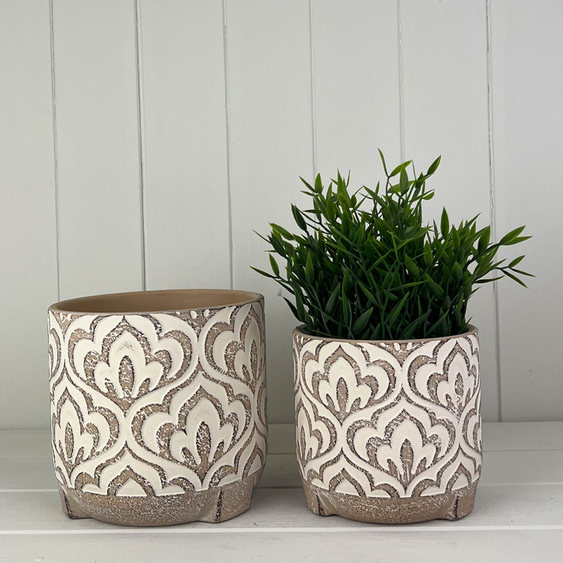 Neutral Floral Pots