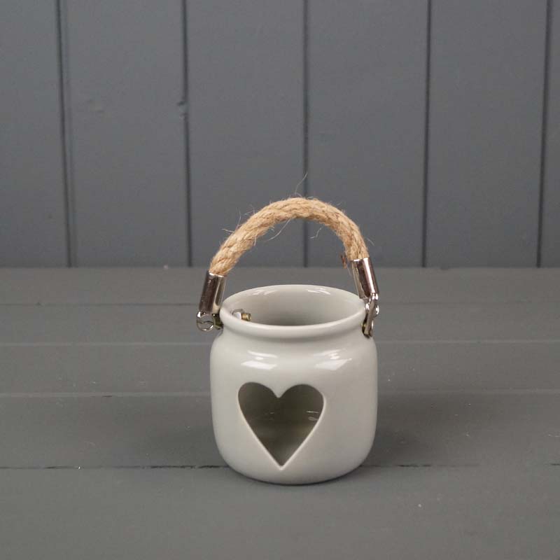 Grey porcelain Tealight Holder