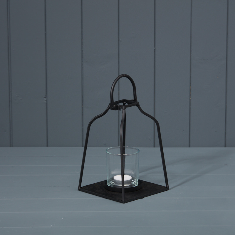 Lit Metal Lantern